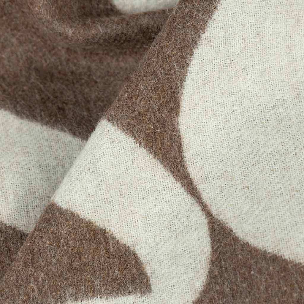 Elder Reversible 100% Baby Alpaca Wool Throw Blanket by
