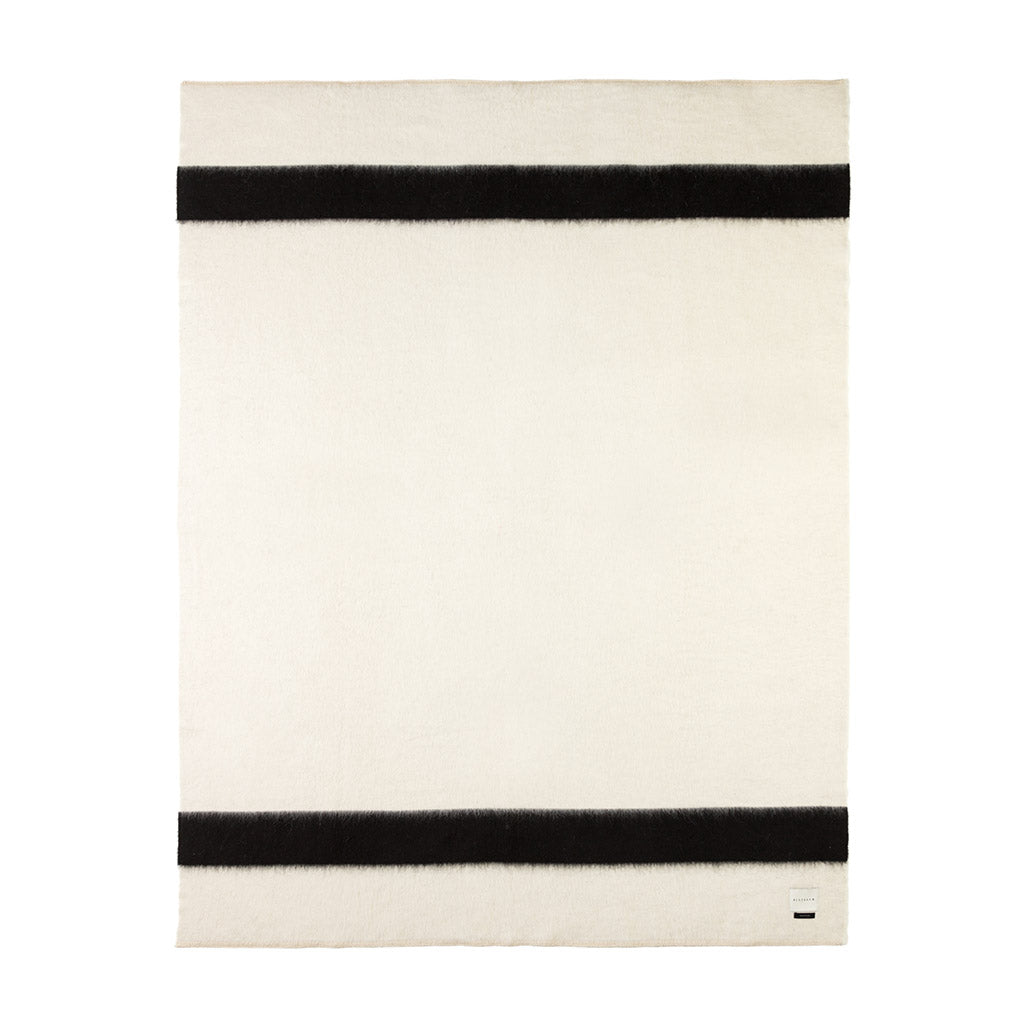 Blacksaw Siempre recycled blanket Ivory with Black stripe