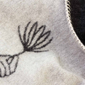 Blacksaw Yoko reversible Alpaca throw in Shoji/Black