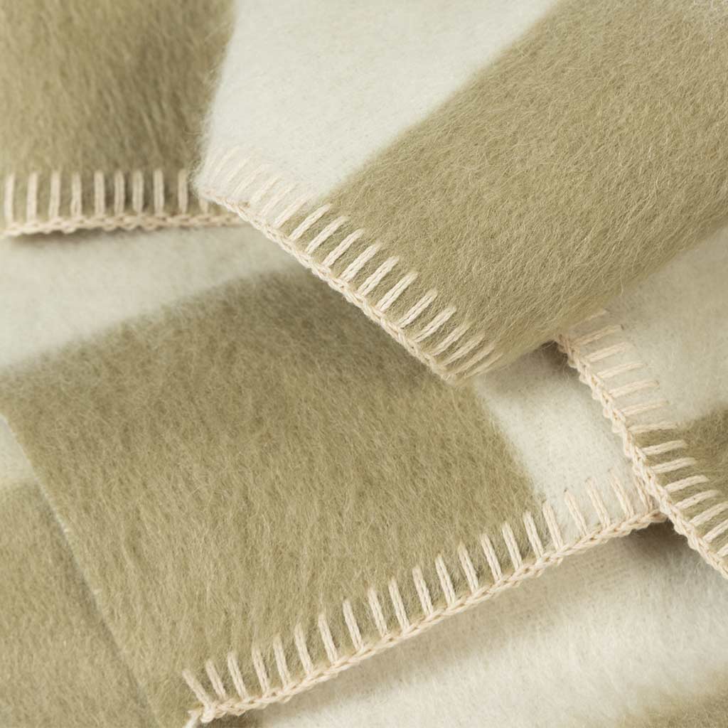 BLACKSAW Peyote alpaca-wool throw - Grey